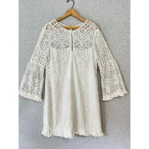 Nanette Lepore White Lace Dress - Women's Size 14